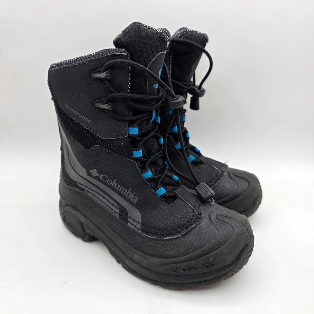 Columbia Bugaboot Plus IV Omni-Heat Waterproof Winter Boots‎ Black Blue